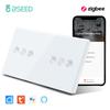 BSEED Zigbee Smart Touch Blinds Switch Electric Wall Roller Shutter Switch Tuya Smart Life APP Google Home Alexa Voice Control