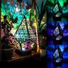 New Wooden Led Projection Mosaic Lamp Colorful  Multipurpose Polar Star Floor Lamp Night Light Bohemian Lamp Decor Stehlampe