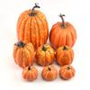 7Pcs/Bag Wear-resistant 2 Colors Unique Lightweight Vivid Pumpkin Shape Statue Decor Statue Model