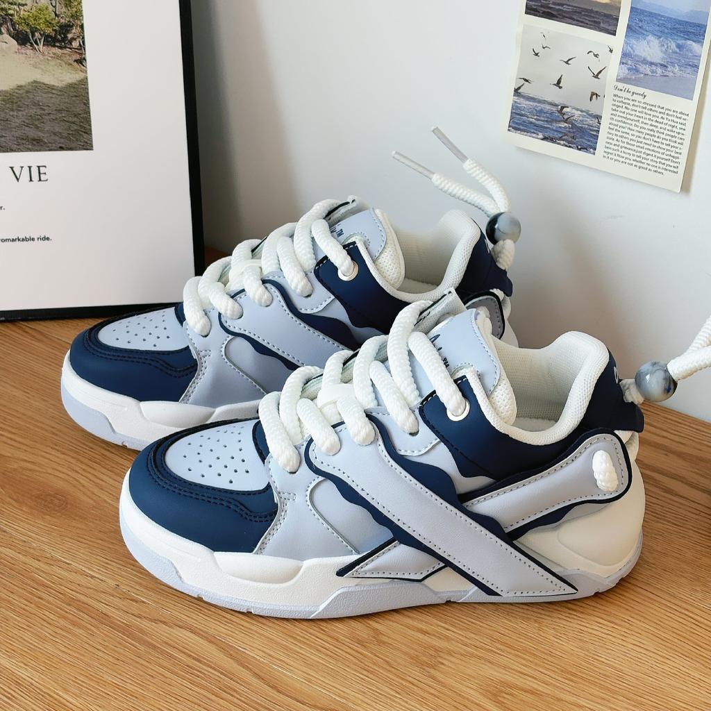 Bread Shoes Women'S Little White Shoes Women'S Heightening Sports Shoes Versatile Casual Lightweight Thick Baseplate Shoes