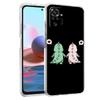 Милый Чехол для Телефона с Динозавром и Медведем для Пары для Xiaomi Redmi Note 12 4G 11 10 Pro 5G 10C 10S 9S 9 9T 8T 9C 9A 8 8A 7 K50 K40