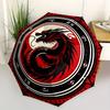 1pc Dragon YinYang Automatic Open/close Umbrella, 8-Rib sturdy structure, Portable Travel Umbrella, Parties, Everyday Use, Outdoor Accessory