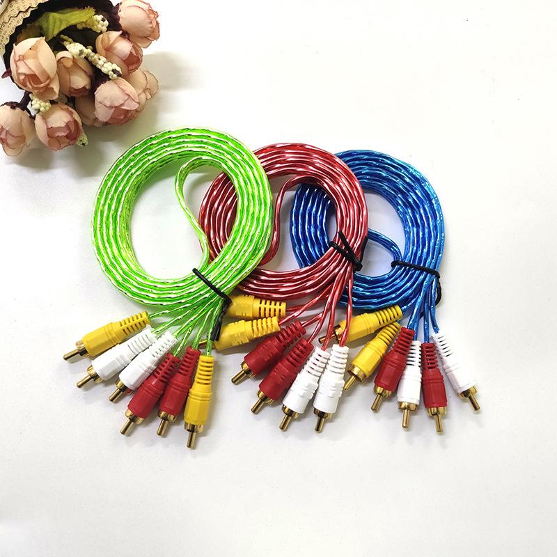 Аудио Звук AV Кабель 2In1/3In1/3In3 1.5Mm Set-top Box Разъем Телефон Компьютер Усилитель мощности Акустическая Коробка Соединительная Линия