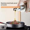 Portable Kitchen Stainless Oil Bottle Leak-proof Vinegar Sauce Holder Dispenser Visual Empty Can Gift Seasoning Baking