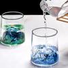 1PCS Japanese Creative Glass Cup Colorful Snow Mountain Glass Tea Cup Whiskey Glass Water Glass Wine Glasses