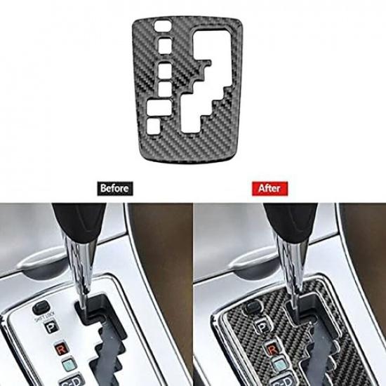 Carbon Fiber Look Gear Shift Panel Decorative Cover For Toyota Corolla 2006-2012