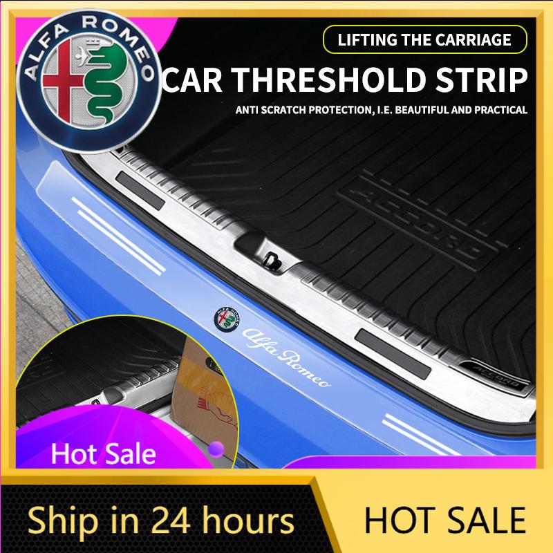 Car Stickers For Alfa Romeo Car Rear Bumper Trunk Sill Transparent Protector Sticker For Alfa Romeo giulia stelvio giulietta 159