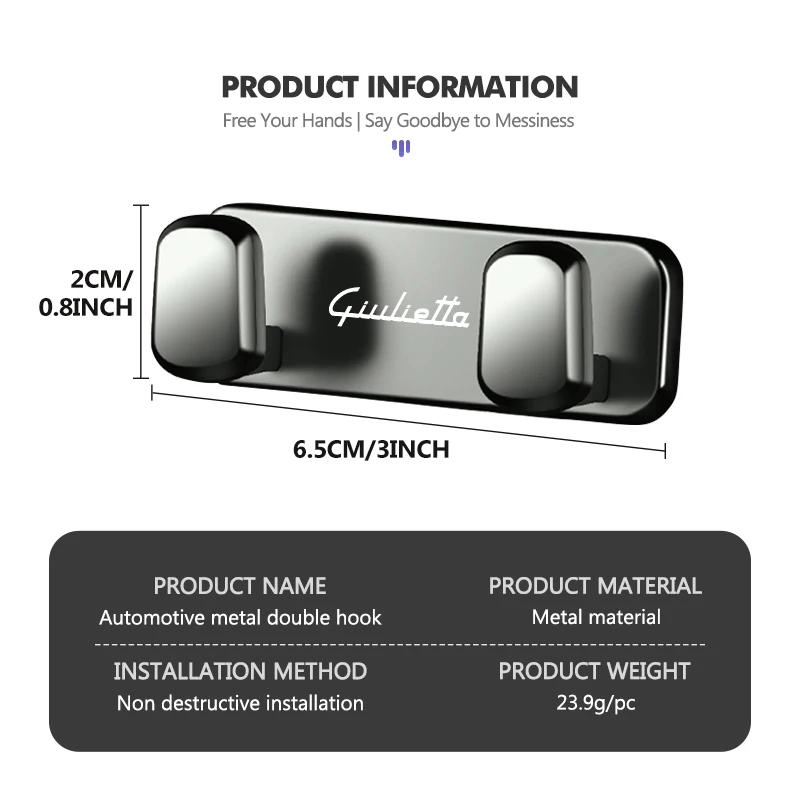Car Stickers For Alfa Romeo Multi-functional Car Logo Self Adhesive Hook Key Storage Holder Fasten Holder Accessories For Alfa R