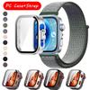 Нейлоновый ремешок + ПК-корпус для Huawei Watch Fit 3/4/4 Pro Защитный чехол от падения + Удобный дышащий браслет Ремешок Correa