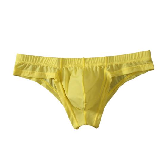 Мужские трусы с низкой талией, тонкие, однотонные, с отличной воздухопроницаемостью, U-образные, эластичные, быстрые