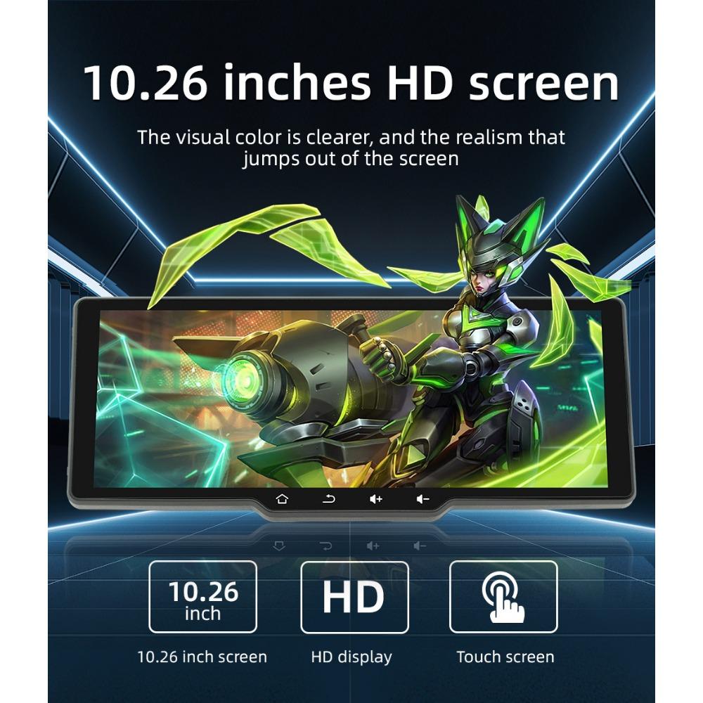 10,26-дюймовый портативный беспроводной экран Carplay HD задняя камера заднего вида Автомобильный радиоприемник DVR MP5 мультимедийный видеоплеер Android Auto