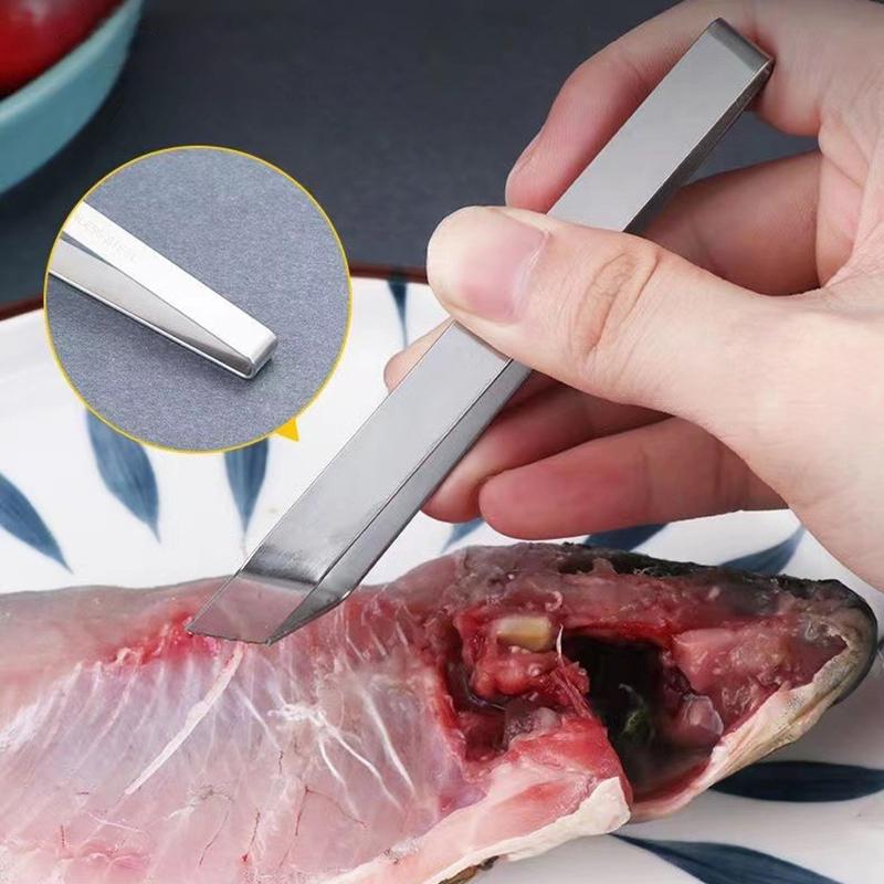 1 шт. 430 нержавеющая сталь пинцет для рыбьих костей зажим для извлечения щипцы зажим для рыбьих костей кухонные гаджеты инструменты