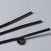 200Pcs Disposable Black Elbow Food-grade PP Material Straws Juice Drink Milk Tea Straws