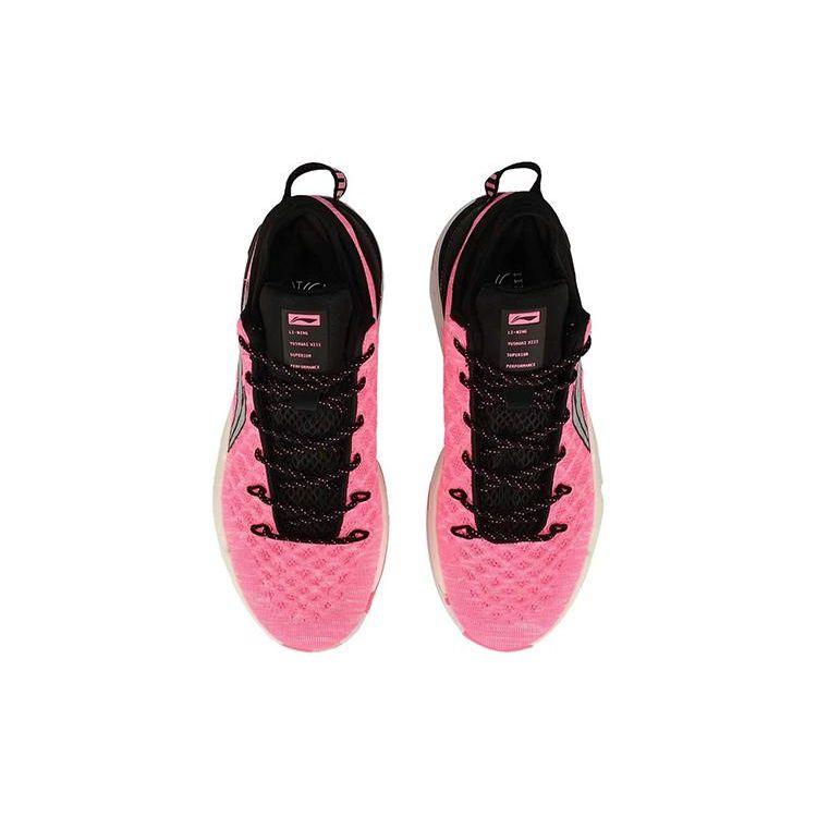 Баскетбольные кроссовки Li Ning Yu Shuai 13 Color Block Performance, мужские кроссовки, черные, розовые, ABAP095-4