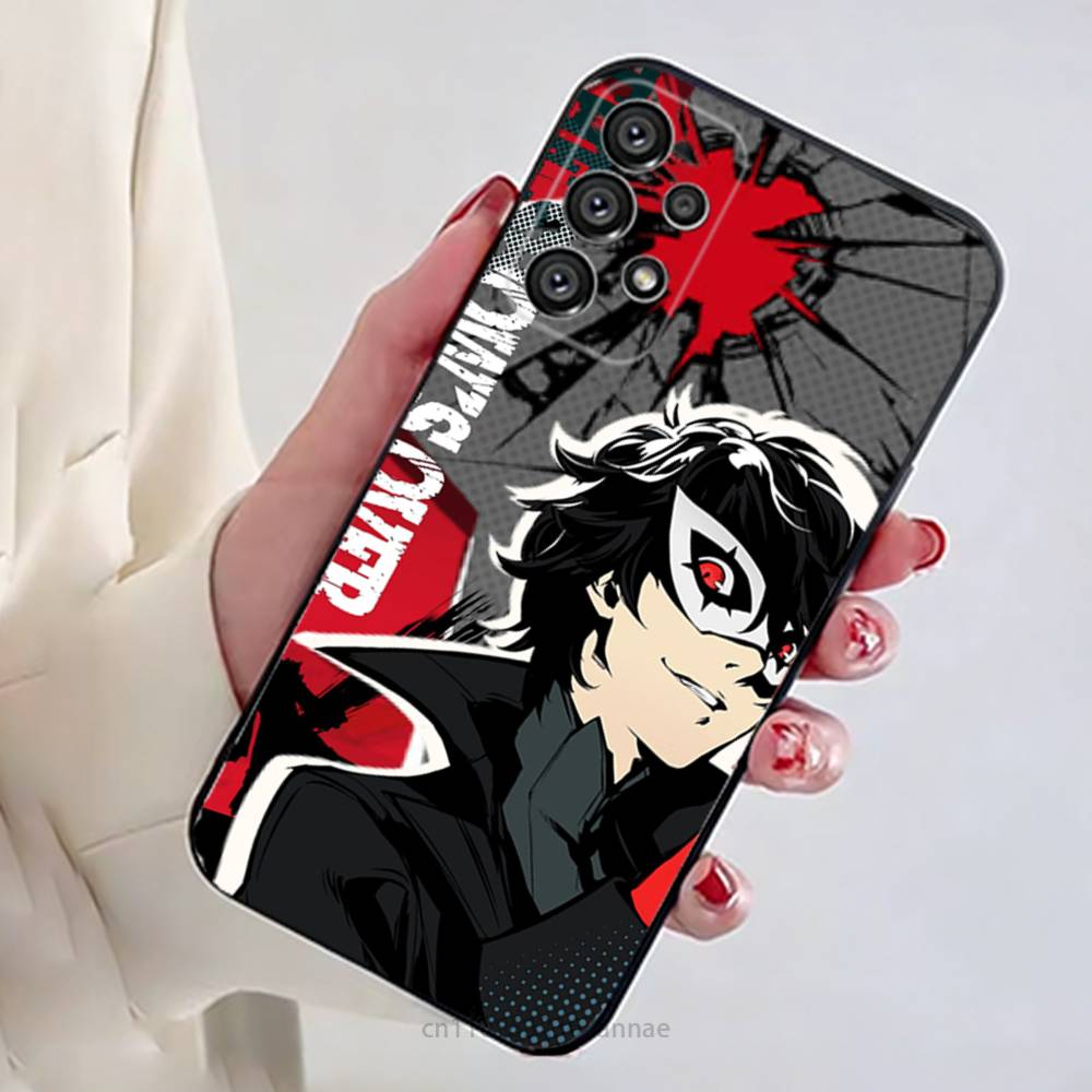 Игровой чехол для телефона P-Persona 5 для Samsung Galaxy A13, 21s, 22, 31, 32, 52, 53, 71, 80, A91, мягкий черный корпус