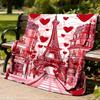 1pc Eiffel Tower, Paris Outdoor Blanket - Lightweight Flannel Throw For Travel, Camping, Livingroom, Couch, Chair yy251114220