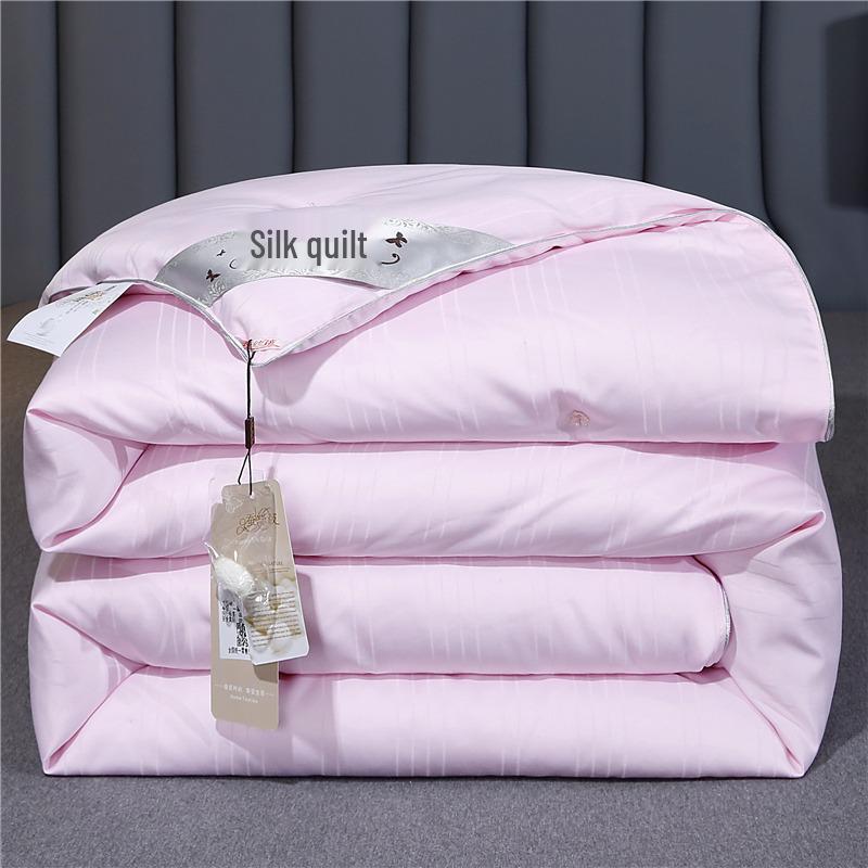 100% Mulberry Silk Quilt: Summer & Spring/Autumn Parent-Child/ Mother-Baby A-Class Cotton Air Conditioning Quilt