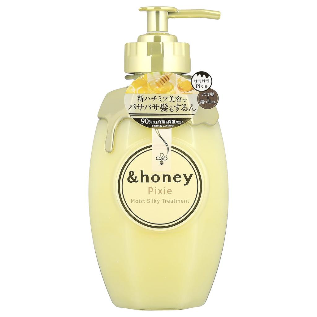 &Honey, Pixie Moist Silky Treatment, Luminous Fleur Honey, 440G(15.5Fl Oz)