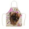 Фартук шеф-повара для выпечки и приготовления пищи, милый кухонный фартук с собачьим принтом, льняной фартук с защитой от пятен, мужской и женский фартук для уборки дома