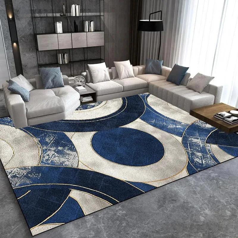 Modern Light Luxury Large Carpet for Living Room Home Decoration Sofa Area Rugs Non-slip Bedroom Rug Washable Door Mat