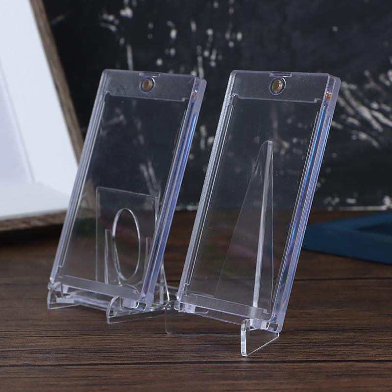 1 комплект 35PT магнитный держатель для карт поддержка карты протекторы жесткие пластиковые рукава торговый дисплей кейс спортивная карта Yugioh