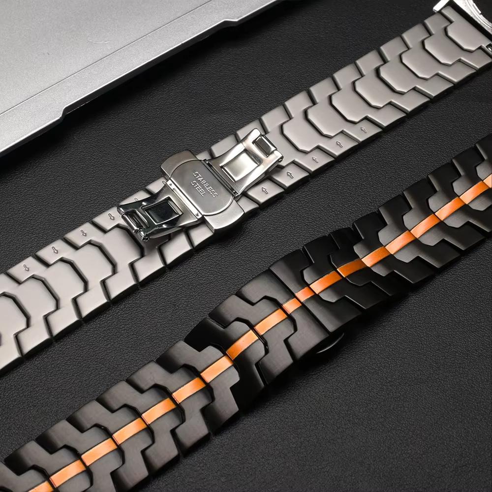 Watch Band For Google Pixel Watch 4 45mm/3 45mm Butterfly Clasp Stainless Steel Wrist Strap