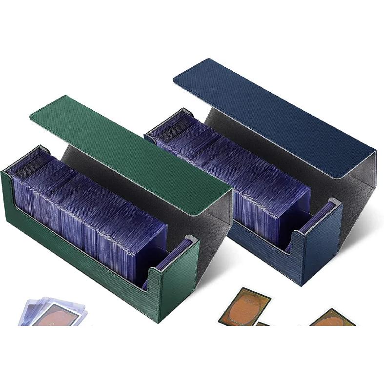 Card Case Deck Box Guard Card Protector with Top Open Magnetic Lid Organizer Trading Cards Durable Dustproof Sturdy Storage Case