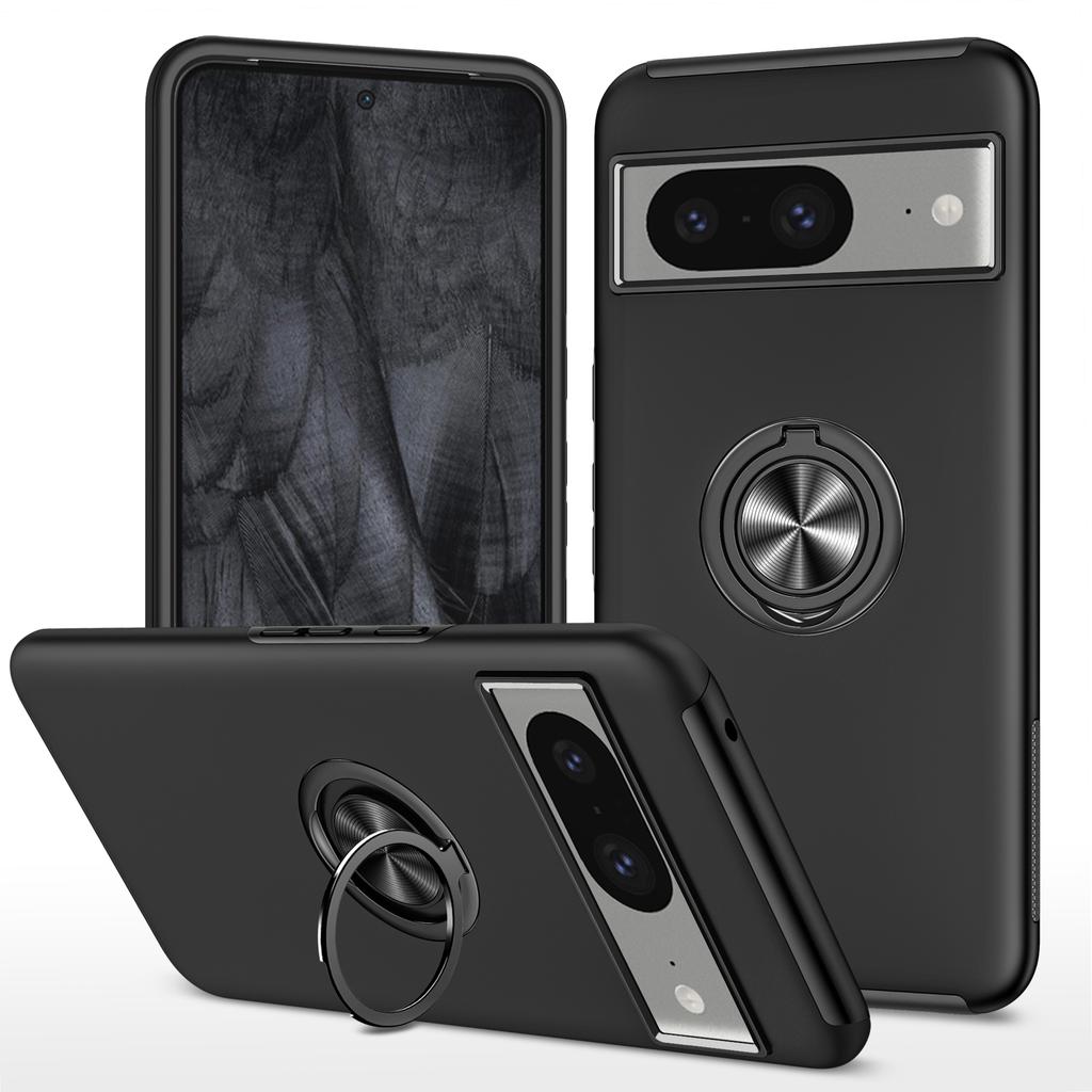 Чехол-подставка для Google Pixel 8, Жесткий ПК + Мягкий ТПУ, Противоударный чехол для телефона