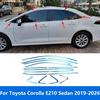 Для Toyota Corolla E210 Седан -2024 2025 2026 Верхняя+Нижняя Накладка на Рамку Подоконной Пластины Молдинг Наклейка Аксессуары Стайлинг Автомобиля