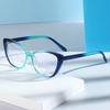 Модные градиентные очки для чтения в оправе «кошачий глаз», унисекс, модный стиль, пресбиопические очки, оправа с диоптриями 0 +1,0+1,5+2,0+2,5