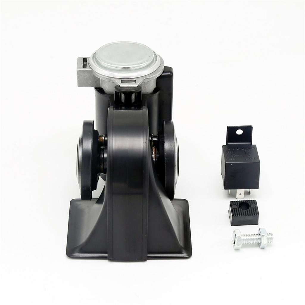 1pc 12V 125DB Air Horn for Car Snail Electric Air Horn Marine Boat Loud Alarm Kit Boat Motorcycle Dual-tone Car Horn Loud Signal