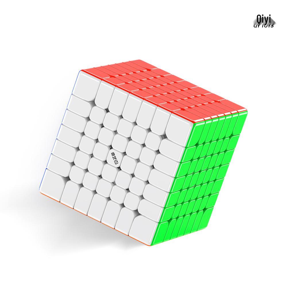 Магический куб Qiyi Warrior 7x7, УФ-поверхность "Алмазный", Маленький размер, Высокоуровневая гладкая семислойная головоломка