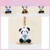 Adorable Panda Plush Toy With Short Fur Design Ideal For Bag Charm And Decoration
