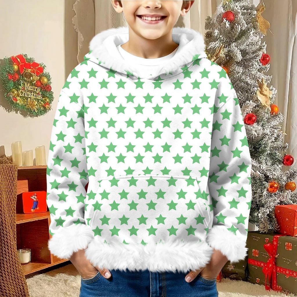 Children's Sweatshirt Girls Boys Long Sleeve Lightweight Casual Hoodie Loose Comfortable Sweatshirt