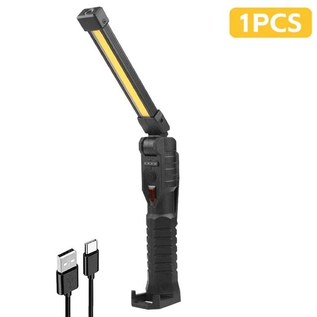 Ultra Bright LED Work Lights Rechargeable Magnetic Hook Camping Lamp Built-in Battery Repair Flashlight Portable Output Lanterns