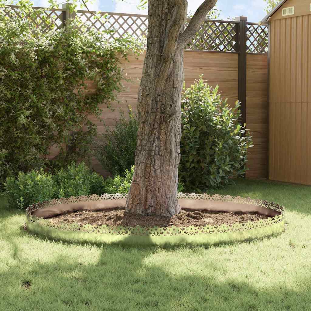 Lawn Edging 10 pcs Silver 103 x 0.05 x 22 cm Galvanized Steel