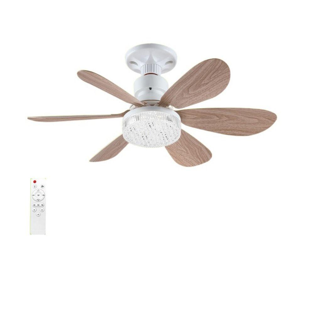 Modern 2 in 1 Ceiling Fan Light Remote Control Wind Speed Adjustable Electric Cordless Fan Quiet Universal Ceiling Lamp Kitchen