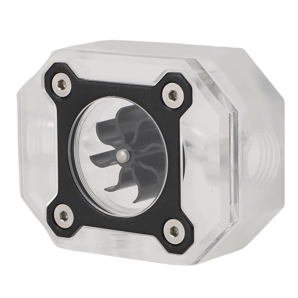 PC Water Cooling Flowing Meter G14 Threaded 8 Impeller Computer Water Flowing Meter