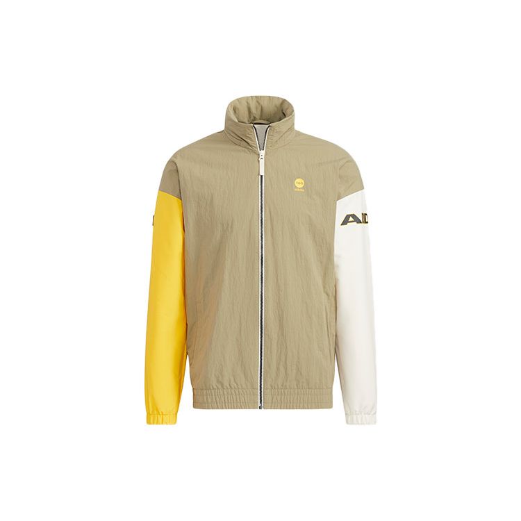 adidas Neo Color-Block Спортивная куртка с капюшоном Мужская Верхняя одежда Зеленый HD4640