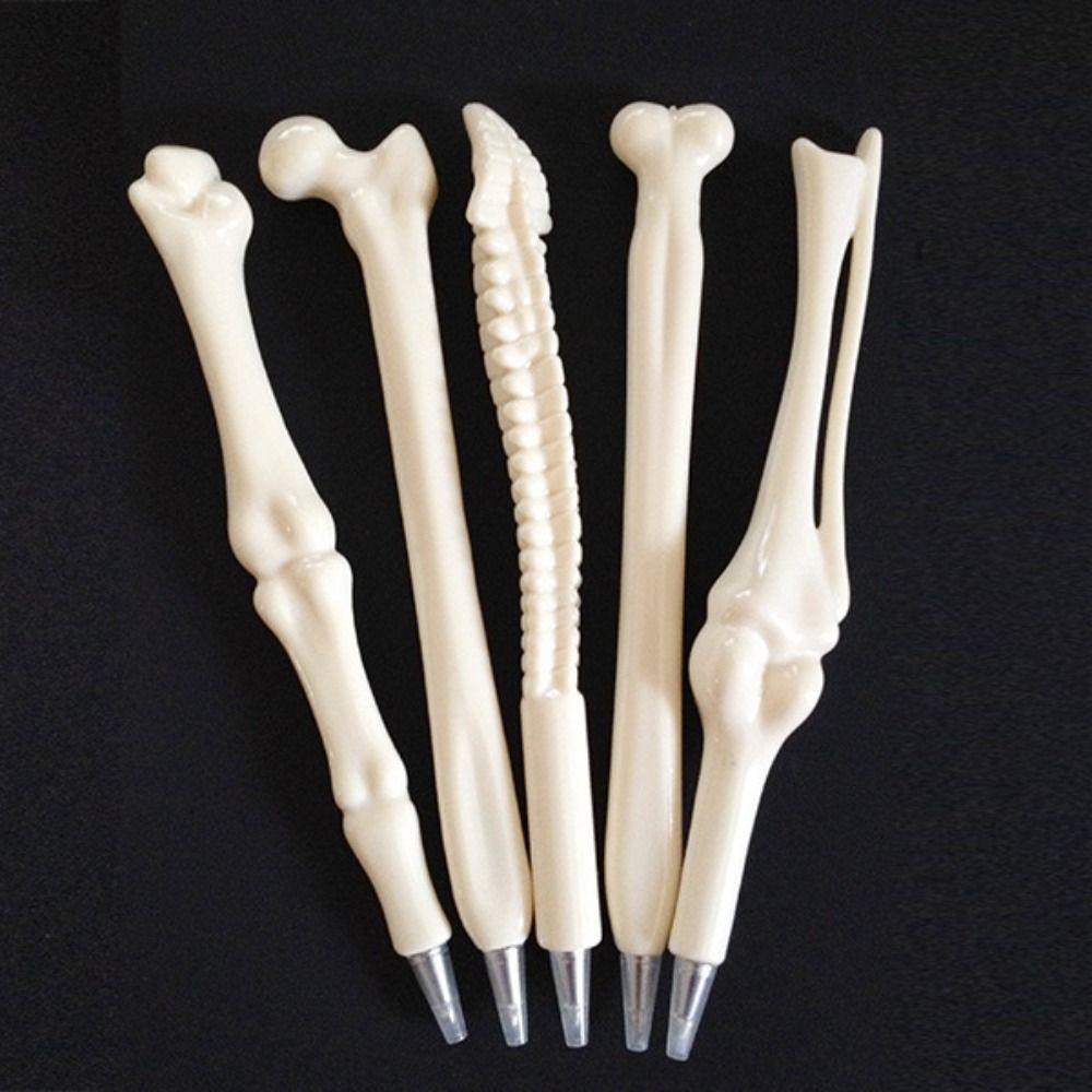 1/5/6pcs Stationery Gel Pen Lifelike Bone Shape Neutral pen Creative Ballpoint Pen Students