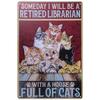 Tin Sign Cat Sign Tin Cat American Goods Vintage Style Wall Decoration 20cm X 30cm (Cat 8390)
