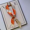 New Hundred Hundred Satin Letter Print Neckerchief 70×70 Silk Scarf Small Square Scarf High Sense of French Scarf
