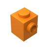10 ШТ. 87087 1x1 с шипом сбоку Строительные блоки MOC Совместимы с Brick Детские игрушки Подарочная коробка
