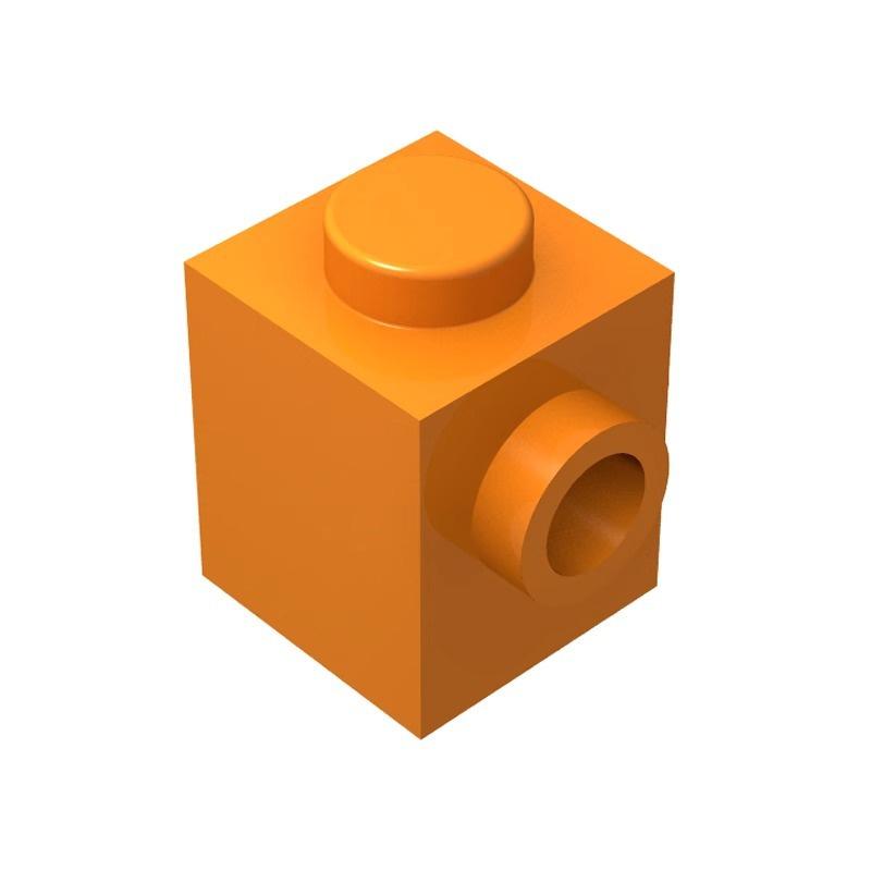 10 ШТ. 87087 1x1 с шипом сбоку Строительные блоки MOC Совместимы с Brick Детские игрушки Подарочная коробка