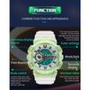 SANDA Sports and Leisure Watch Male Students Trendy Fashion Function Night Light Dual -display Digital Couple Electronic Watches