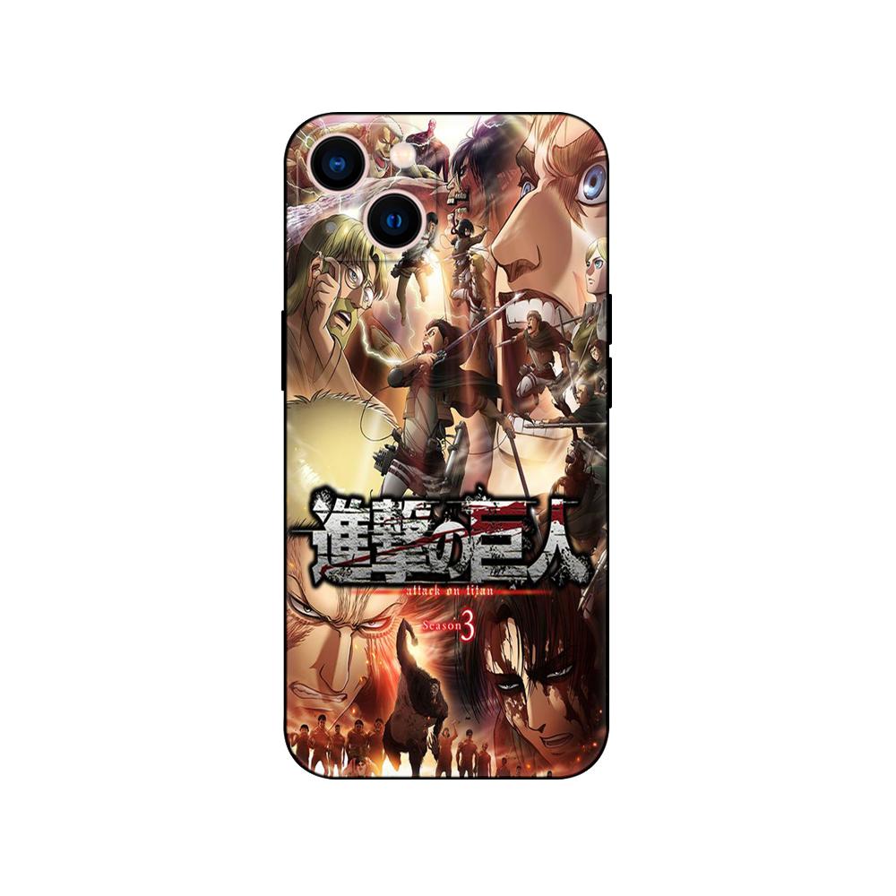 Черный чехол из ТПУ для Samsung Galaxy A50 50S A30S A10 A01 A11 A21S A31 A41 A51 A71 Чехол Attack on Titan