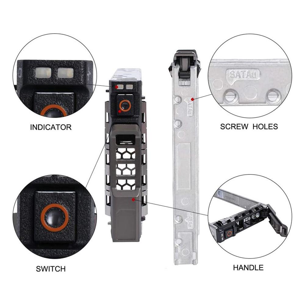 2.5" SAS SATA Hard Drive Caddy 4Pack For Dell R720 R730 R730XD R430 R930 R620 R820 T420