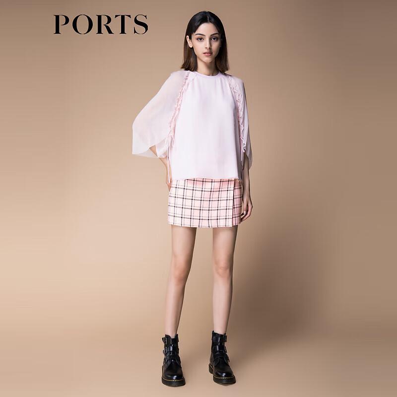 Ports Женские повседневные шорты в розовую клетку