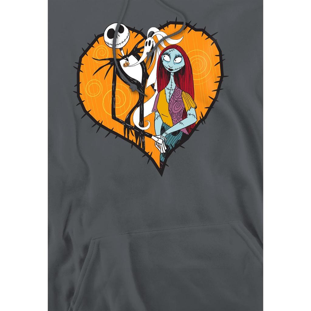 Мужское худи «Кошмар перед Рождеством» с Джеком Салли и сердцем