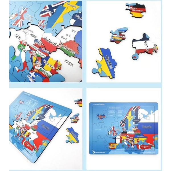 Галерея пазлов. Деревянный пазл с картой мира и линиями. Пазл с европейскими картами, 1, 40 деталей, лучший пазл для малышей в Корее.